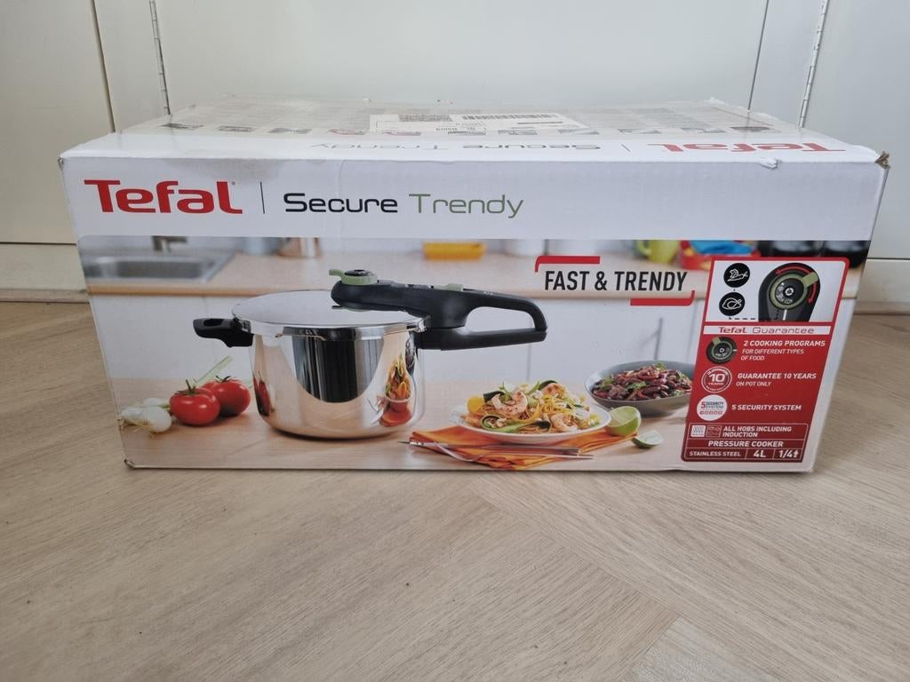Tefal Secure Trendy Snelkookpan - Gloednieuw!, Ophalen of Verzenden, Nieuw