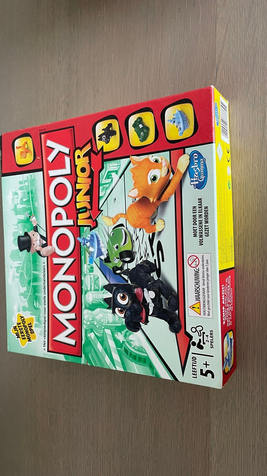 Monopoly Junior - Het eerste Monopoly spel voor kinderen, Drie of vier spelers, Ophalen of Verzenden, Zo goed als nieuw