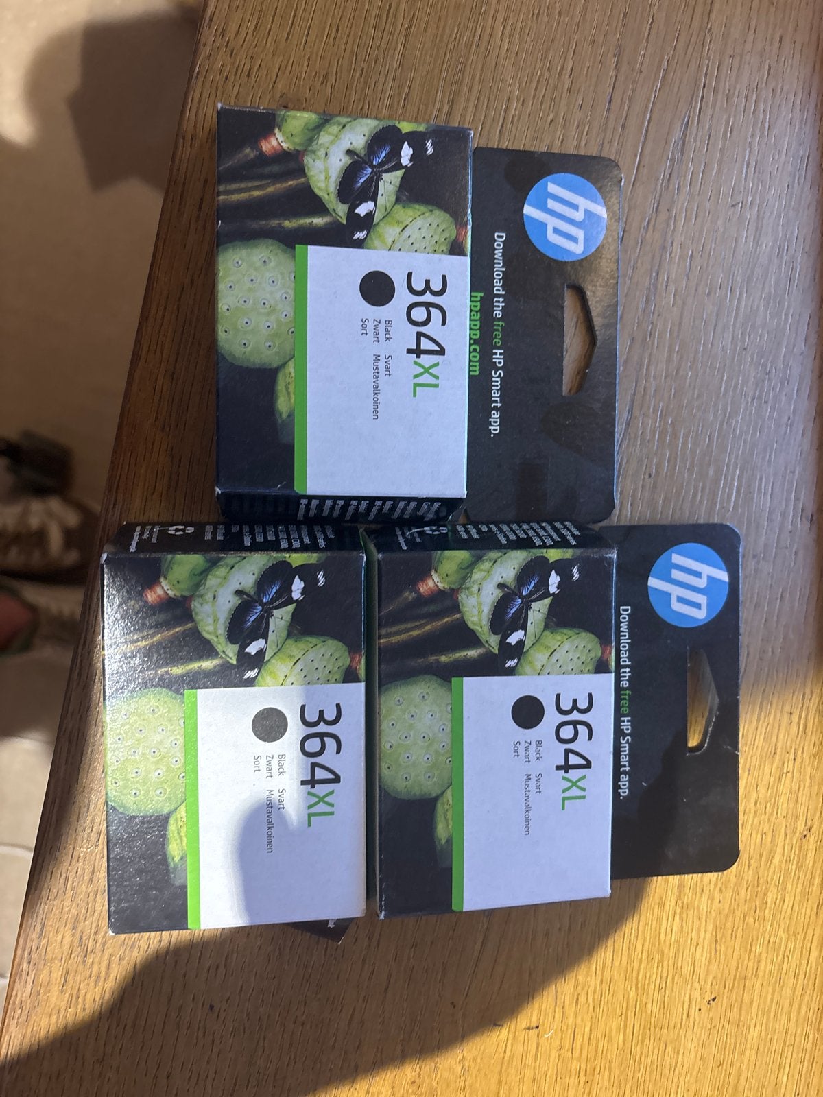 3x HP 364XL Zwarte Inktcartridge - Nieuw in verpakking, Ophalen of Verzenden, Nieuw, Cartridge