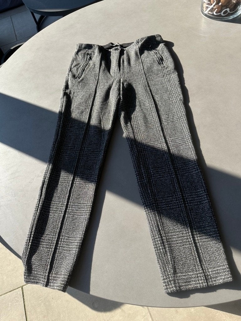 Zwart/grijze Cambio broek, maat 40, Maat 38/40 (M), Cambio, Verzenden, Zwart