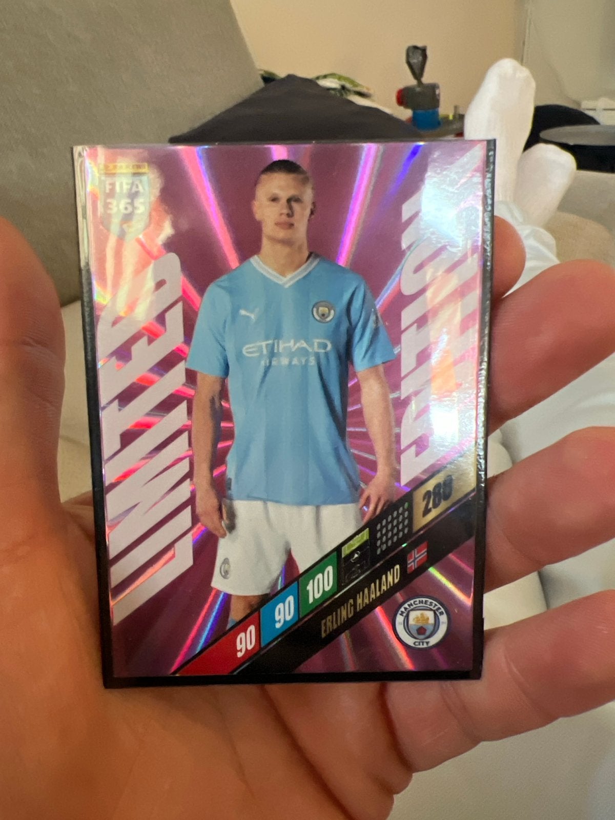FIFA 365 Erling Haaland Manchester City Spelerskaart, Ophalen of Verzenden, Zo goed als nieuw, Buitenlandse clubs, Spelerskaart