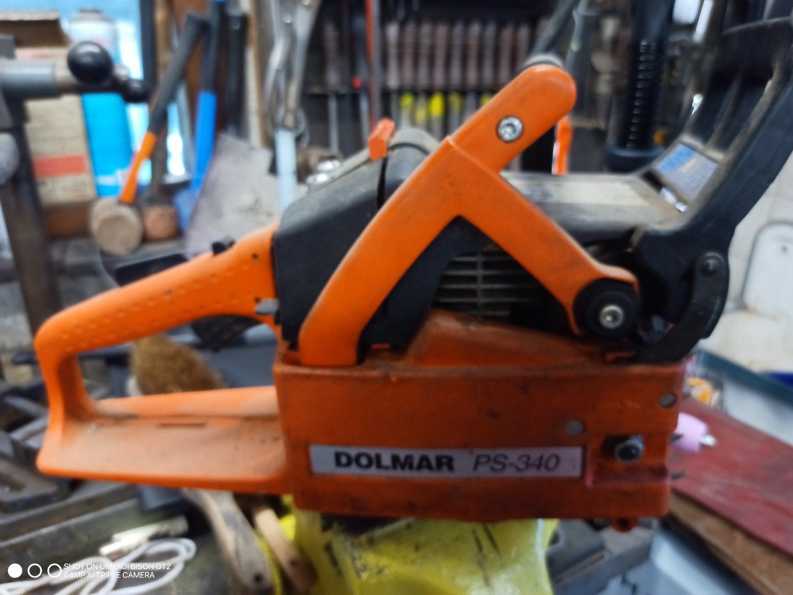 Sachs Dolmar PS 340 Kettingzaag - Gebruikt zonder zwaard, Ophalen, Gebruikt, 70 mm of meer, Kettingzaag