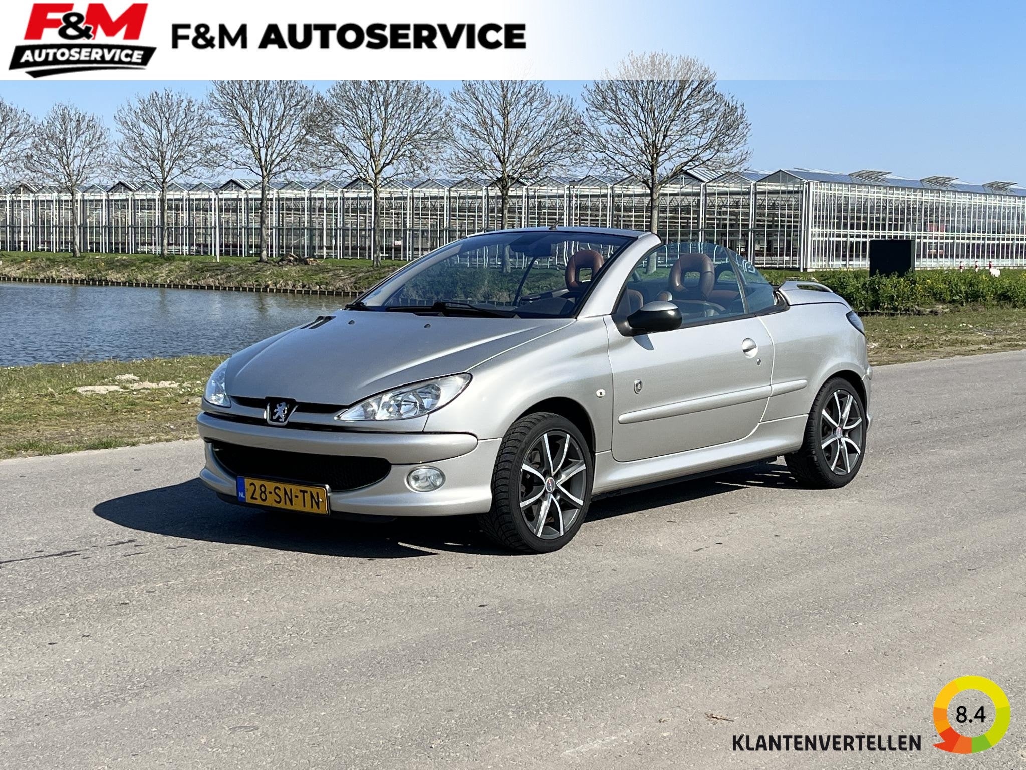 Peugeot 206 CC 1.6-16V Roland Garros Clima, radio, Voorwielaandrijving, Gebruikt, 4 cilinders, Cabriolet