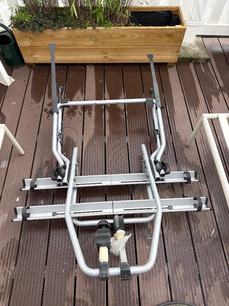Fietsendrager zonder trekhaak - Thule 9105, Auto diversen, Ophalen, 2 fietsen, Gebruikt, Achterklepdrager
