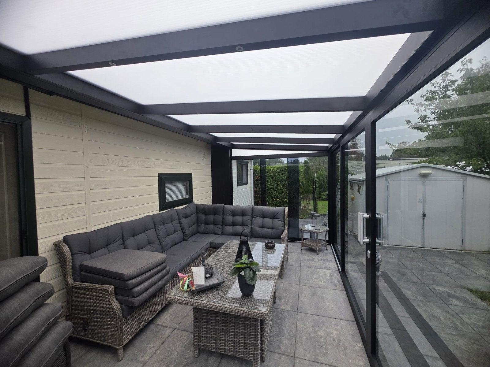 Luxe Aluminium Overkapping op Maat - 5 Jaar Garantie, Ophalen, Nieuw, Veranda