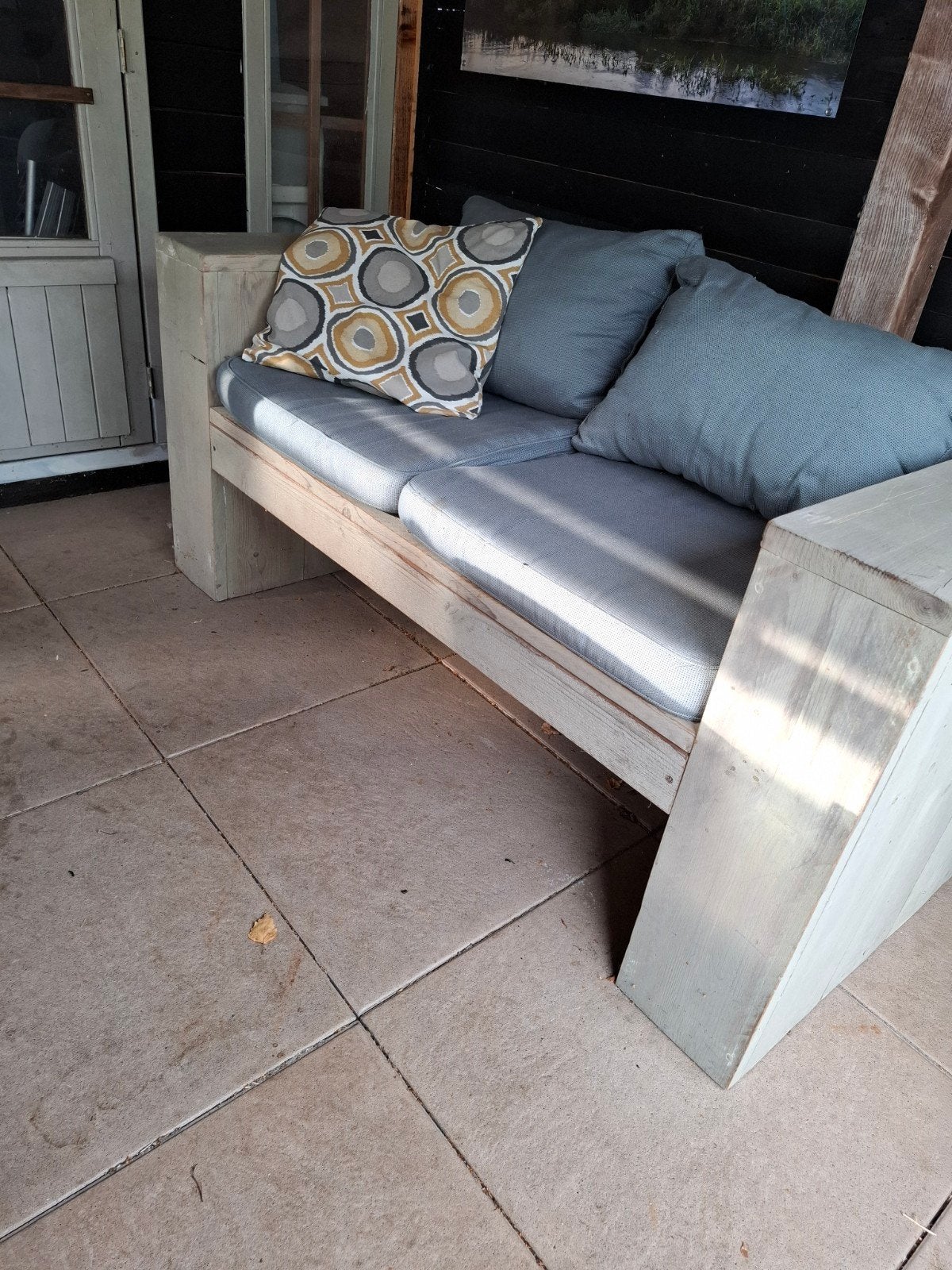 tuinbank steigerhout, Ophalen, Gebruikt, Hout