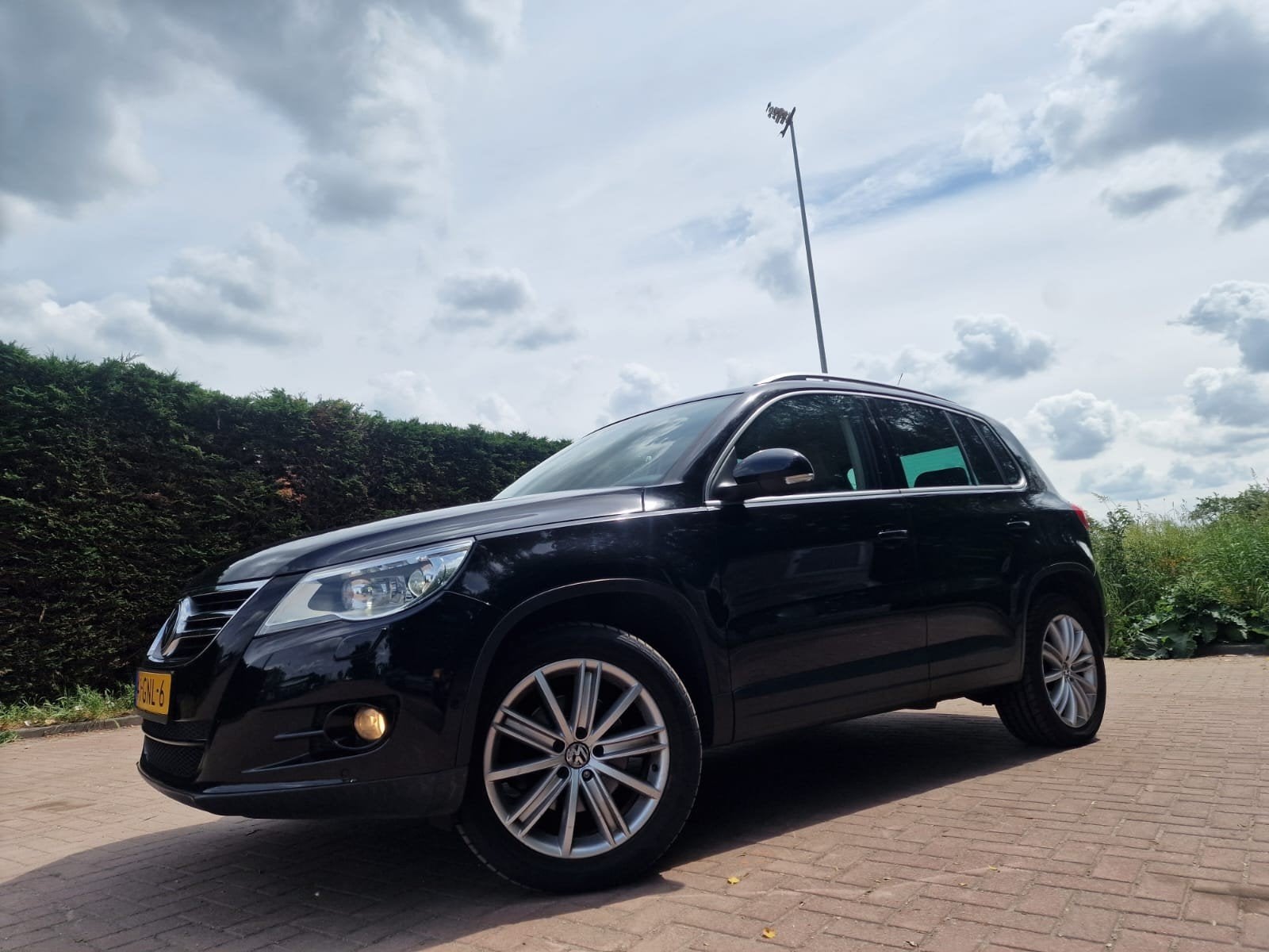 Volkswagen Tiguan 1.4 TSI 110KW 4MOTION 2008 Zwart, Auto's, Beige, 4 cilinders, 2000 kg, Zwart