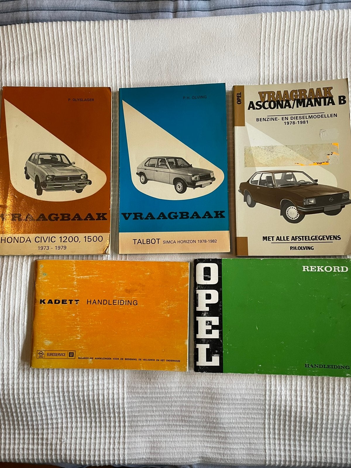5 x Originele Vraagbaak/Instructie-boekjes, Ophalen of Verzenden