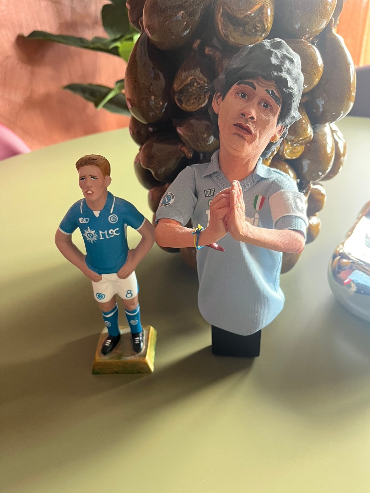 Maradona & Mctominay napoli beeldjes handgemaakt, Ophalen of Verzenden, Nieuw, Buitenlandse clubs, Beeldje of Poppetje
