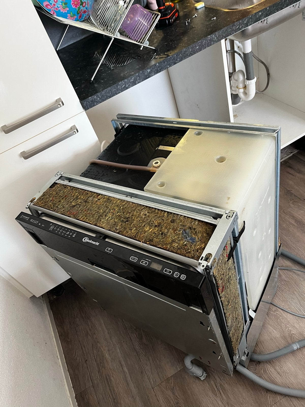 Bauknecht GSXK 8254 A2 vaatwasser - defect (0:01 error), Ophalen, Niet werkend, Inbouw, 60 cm of meer
