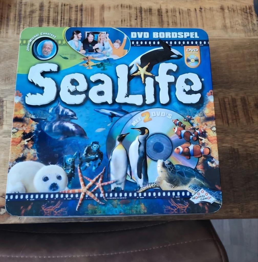 Sealife DVD Bordspel in ijzeren blik, Hobby en Vrije tijd, Gezelschapsspellen | Bordspellen, Drie of vier spelers, Ophalen of Verzenden
