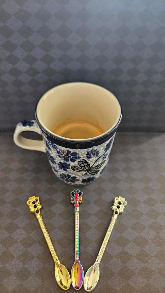 Luxe Espresso Lepeltjes Set - Goud, Zilver, Regenboog, Ophalen of Verzenden