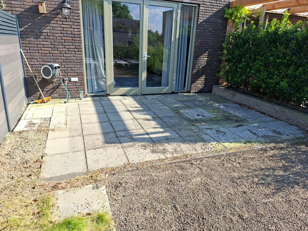 Gebruikte terrastegels, grijs, ca. 18 m², Tuin en Terras, Tegels en Klinkers, Ophalen, Gebruikt, 10 m² of meer, Beton