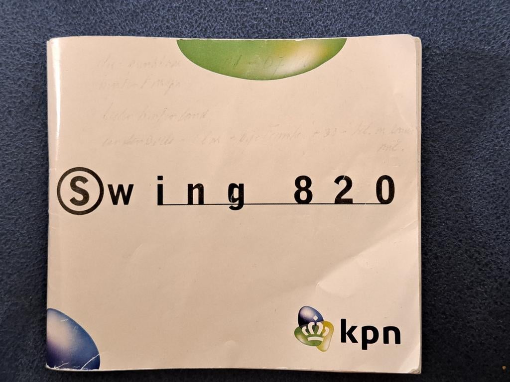 KPN Swing 820 telefoon, Ophalen, Zwart