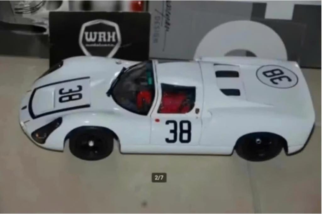 1:18 PORSCHE WERKS 910 - 6 LEMANS #38 EXOTO in doos WRH, Verzenden, Zo goed als nieuw, Auto, Overige merken