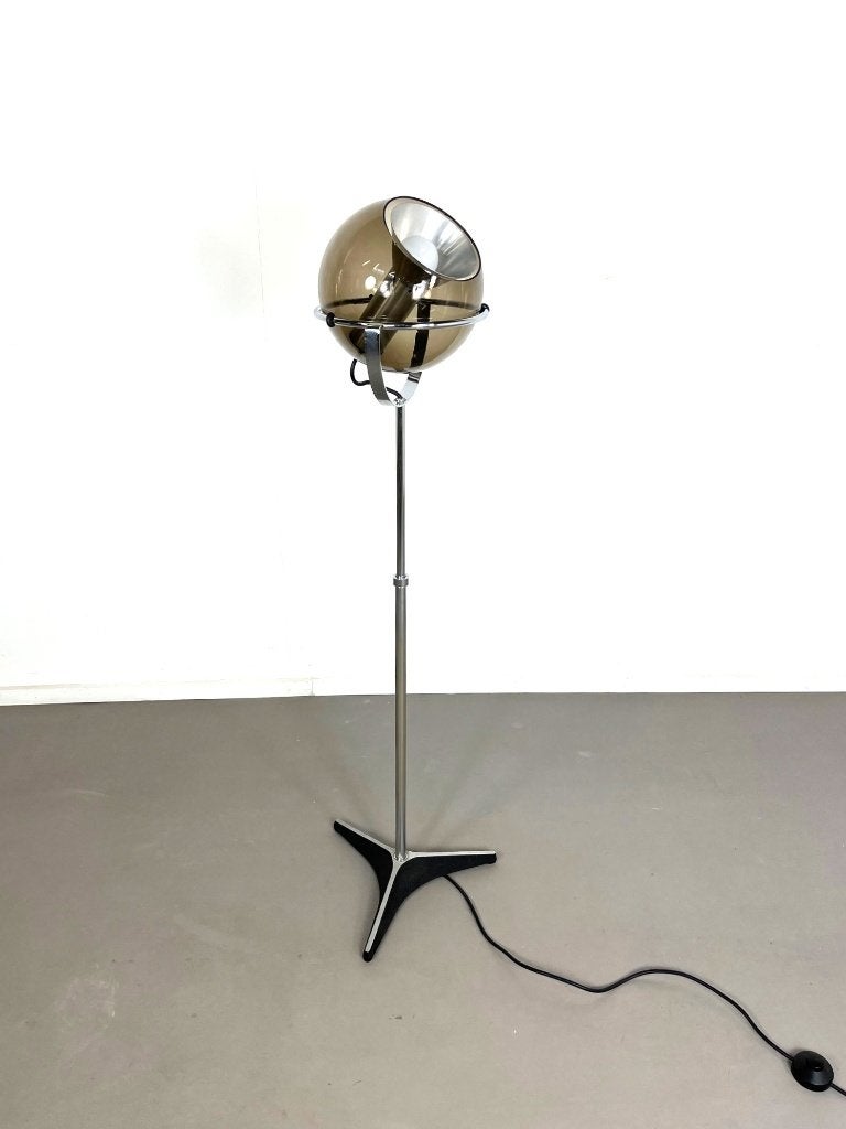 Globe vloerlamp van Frank Ligtelijn voor Raak Amsterdam 1961, Huis en Inrichting, Ophalen, Gebruikt, 150 tot 200 cm