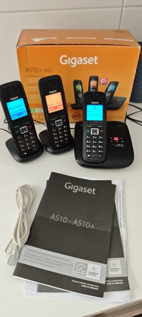 Gigaset A510A Trio draadloze huistelefoon met antw. app., Telecommunicatie, Vaste telefoons | Handsets en Draadloos, Ophalen of Verzenden