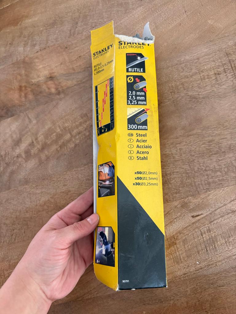 Stanley RVS Rutele Elektroden 2.0-3.25mm L:300mm, Ophalen of Verzenden, Nieuw, Minder dan 150 ampère, Elektroden