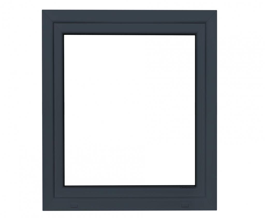 Kunststof antraciet draaikiep kozijn b60 x h60 RAL7016, Doe-het-zelf en Verbouw, Niet ingevuld, Kunststof, Minder dan 75 cm, Overige typen