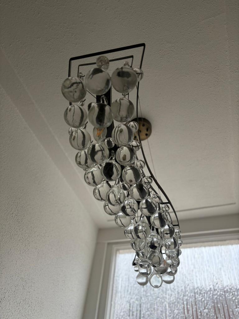2 mooie design hanglampen, Ophalen, Zo goed als nieuw, 75 cm of meer