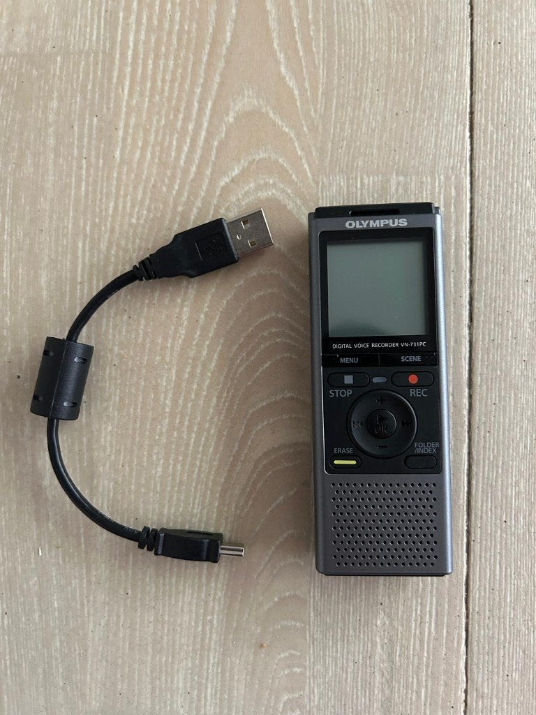 Olympus VN-731PC voicerecorder, Ophalen, Zo goed als nieuw, Audio