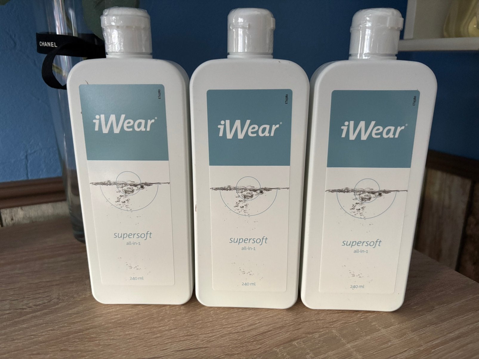 3 nieuwe flessen iWear Supersoft All-in-1 lenzenvloeistof, Ophalen of Verzenden, Nieuw, Ogen, Overige typen