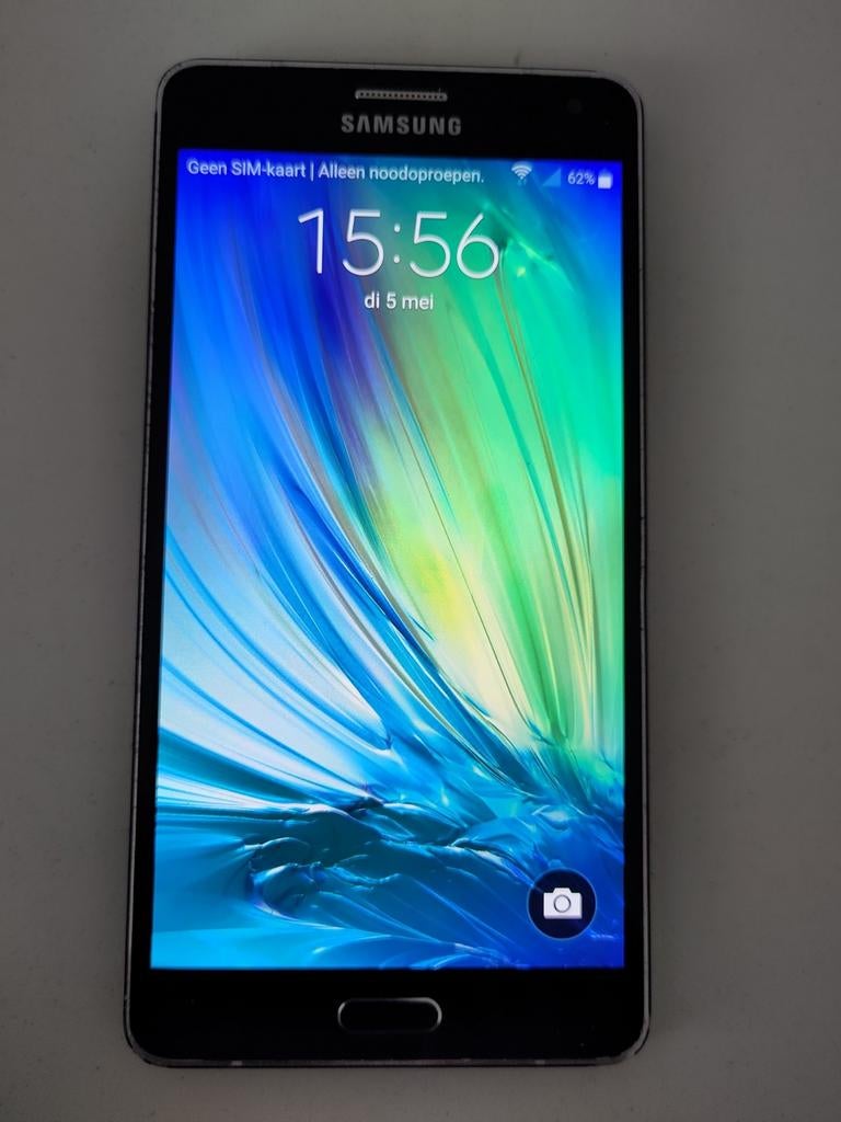 Samsung Galaxy A7 smartphone - Gebruikt, Telecommunicatie, Mobiele telefoons | Samsung, Gebruikt, Blauw, Touchscreen, Ophalen of Verzenden