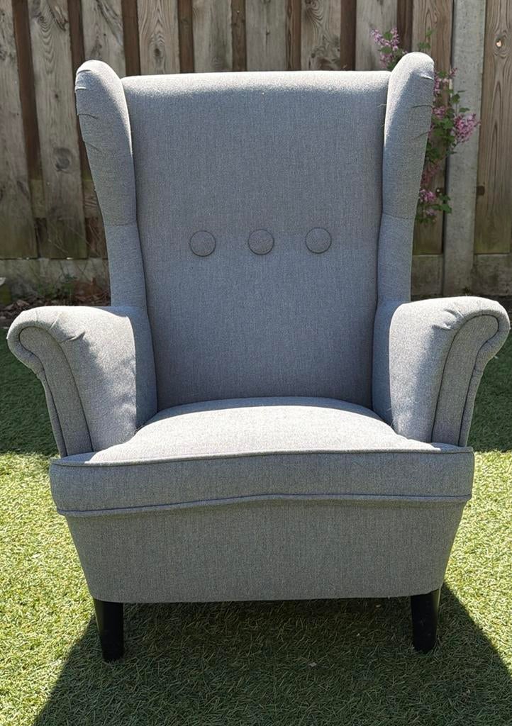 Kinderfauteuil Strandmon Ikea, Vissle grijs, Ophalen, Zo goed als nieuw, Stoel(en)
