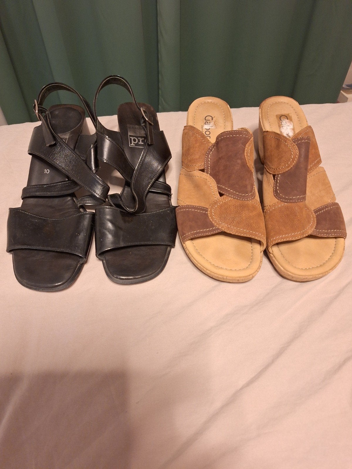 Zwarte Remonte sandalen & bruine Gabor sandalen, maat 44, Kleding | Dames, Remonte, Gabor, Bruin, Zo goed als nieuw, Sandalen of Muiltjes