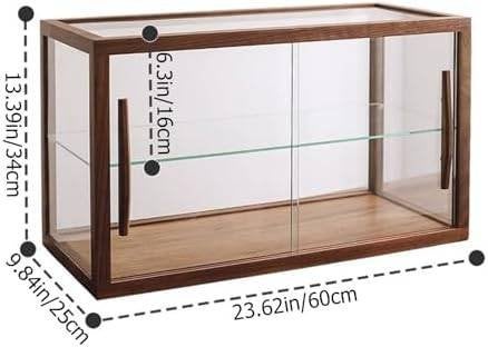 Foto 5 van prachtige gebaksvitrine ; hout, metaal, glas nieuw!