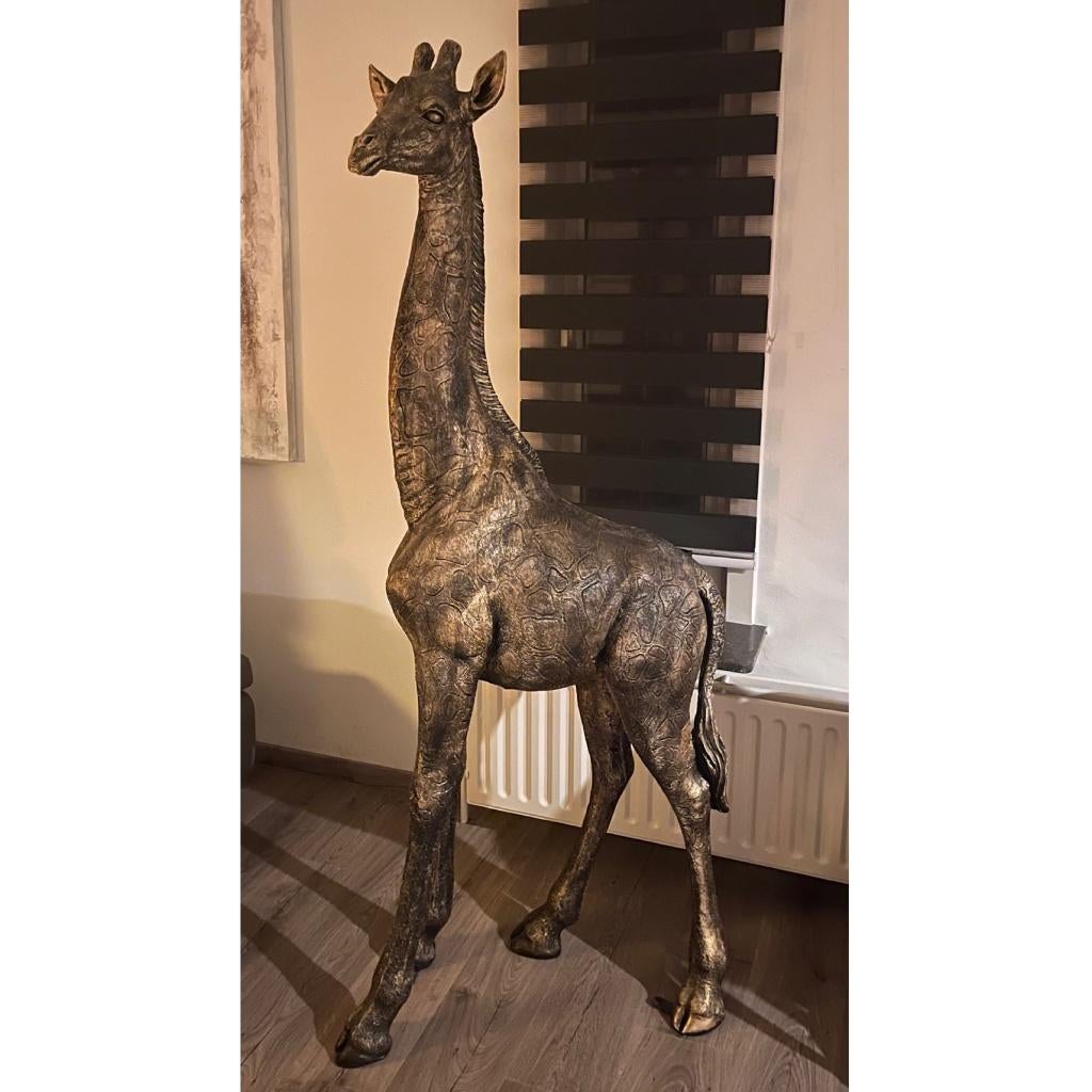 giraffe 180cm.H., Ophalen, Nieuw, Goud, Kunststof