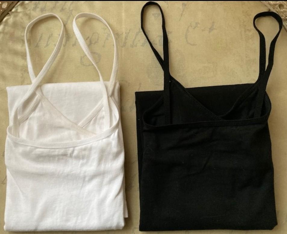 2 hemdjes, maat XL = 44/46. 1 x Zwart en 1 x wit. NIEUW!, Kruidvat, Ophalen of Verzenden, Zwart, Slip