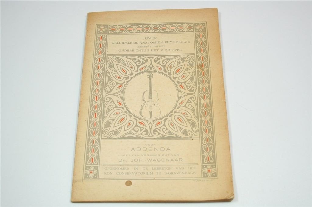 Geluidsleer & Anatomie Vioolspel — Antiek [1924], Ophalen of Verzenden, Gelezen, Artiest