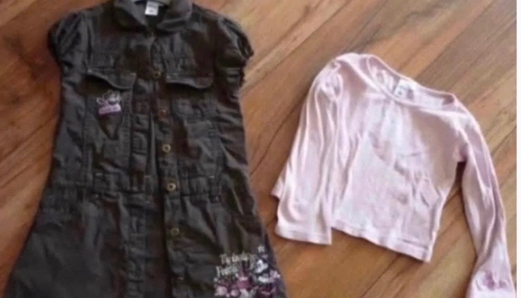 2 delige set jurk en shirt Minnie Mouse in maat 110, Kinderen en Baby's, Ophalen, Gebruikt, Meisje, Jurk of Rok