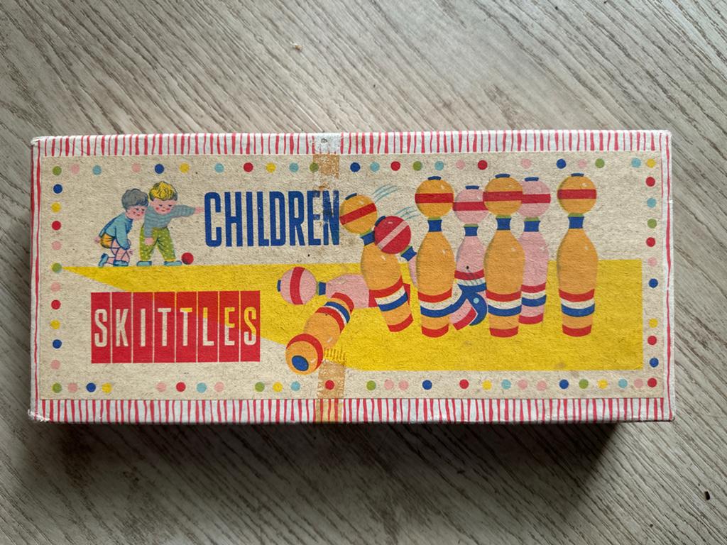 * Vintage Houten Kegelspel voor Kinderen - Skittles *, Ophalen, Gebruikt, Jongen of Meisje