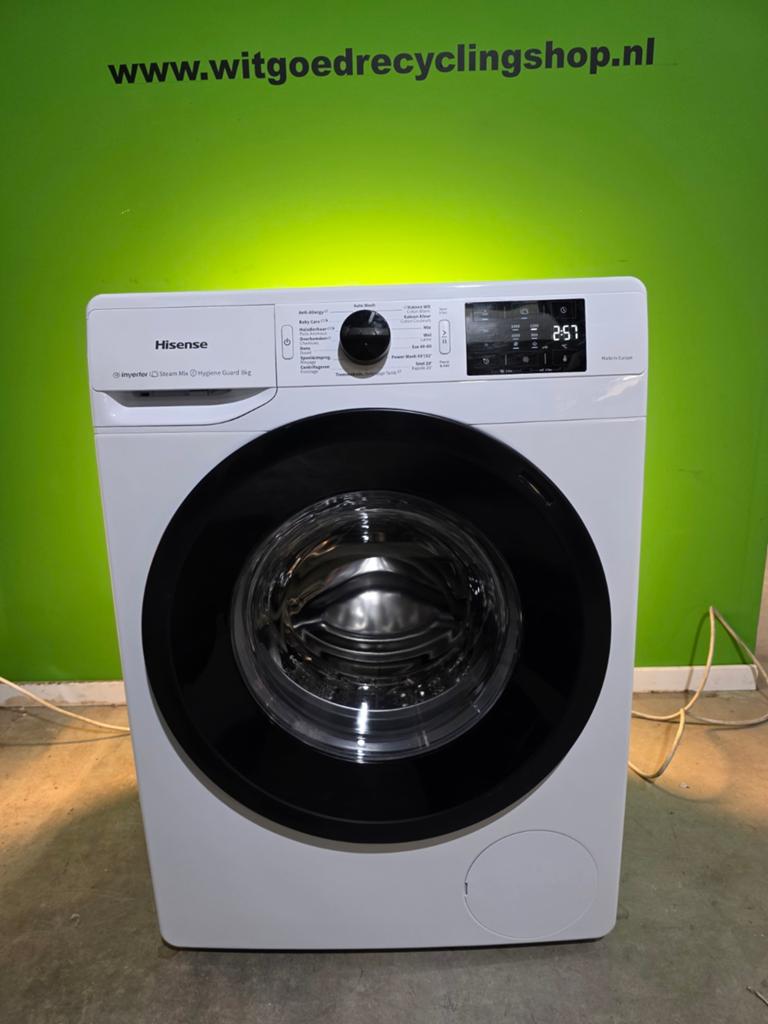 HISENSE INVERTER WASMACHINE 1400rpm 8kg STEAM MIX, Witgoed en Apparatuur, 1200 tot 1600 toeren, 8 tot 10 kg, Refurbished, Ophalen of Verzenden
