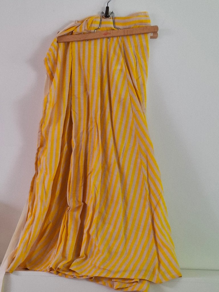 wikkel rok, Geel, Maat 46/48 (XL) of groter, Ophalen of Verzenden, Onder de knie