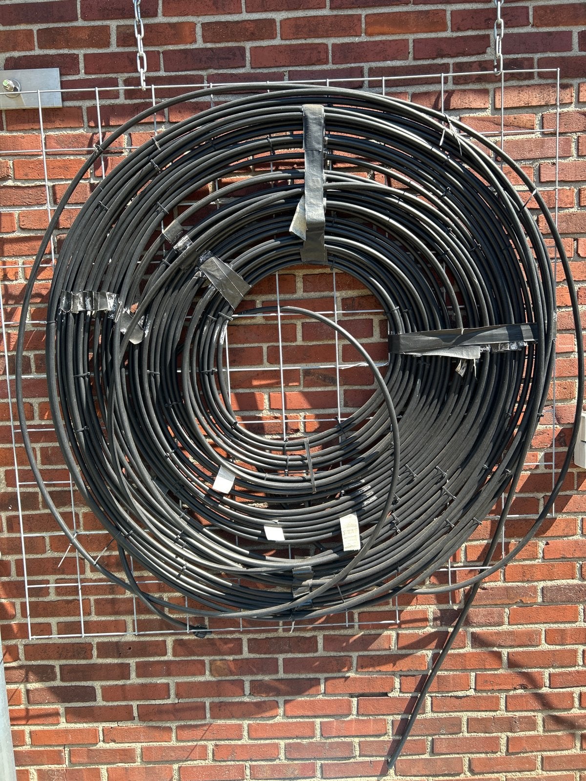 Zwarte tyleenslang voor watergeven of zwembadverwarming, Ophalen, Gebruikt, Verwarming
