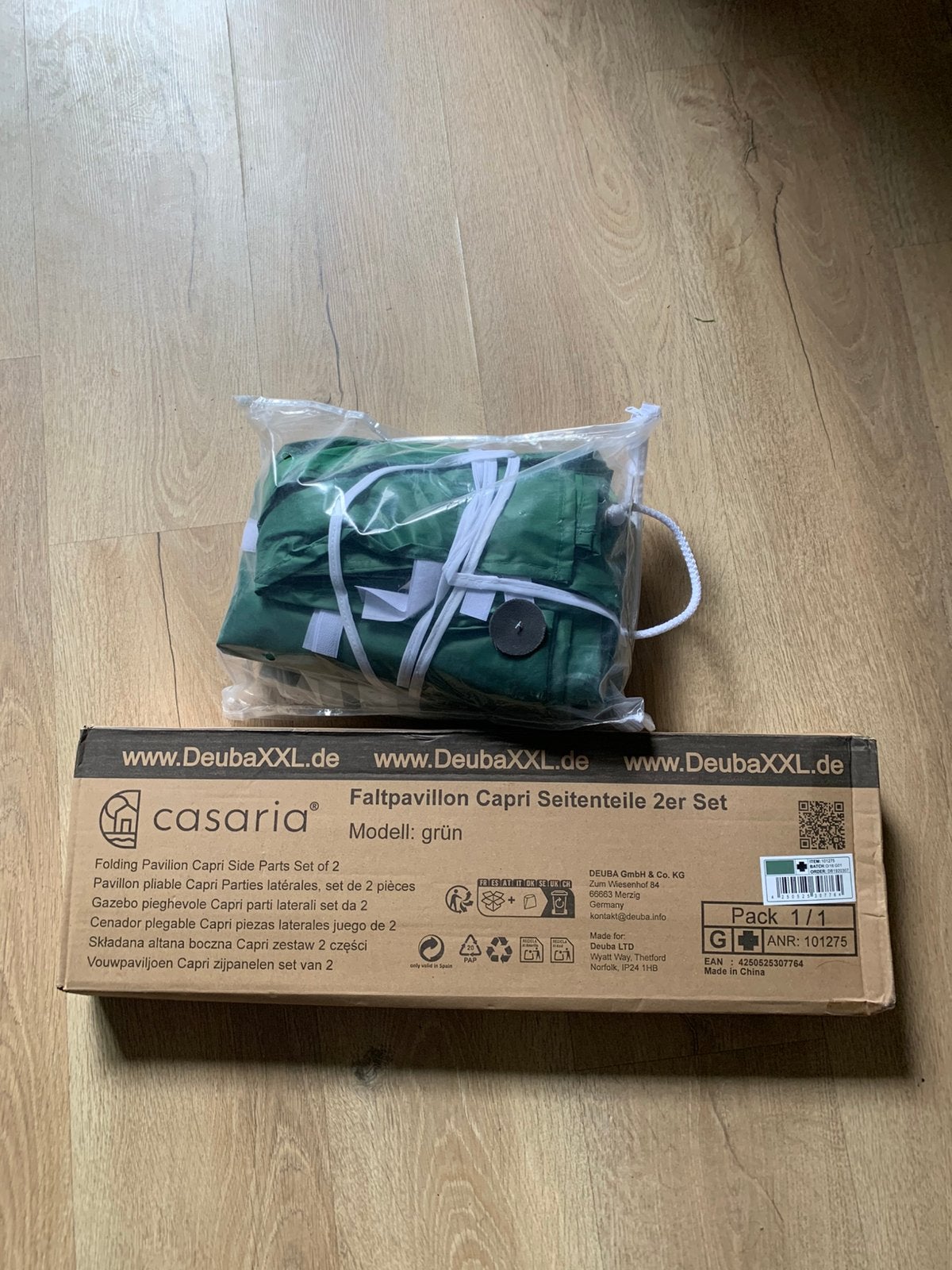 “For sale: Casaria Capri side panels set of 2, green!, Ophalen, Nieuw