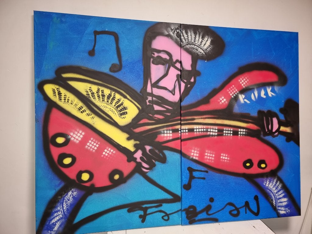 Fabian Mega Groot op doek  Met certificaat, Antiek en Kunst, Kunst | Schilderijen | Klassiek, Ophalen