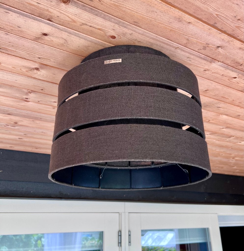 Lampekap Riviéra Maison, Huis en Inrichting, Lampen | Lampenkappen, Hanglamp, Gebruikt, Bruin, Natuurlijk materiaal