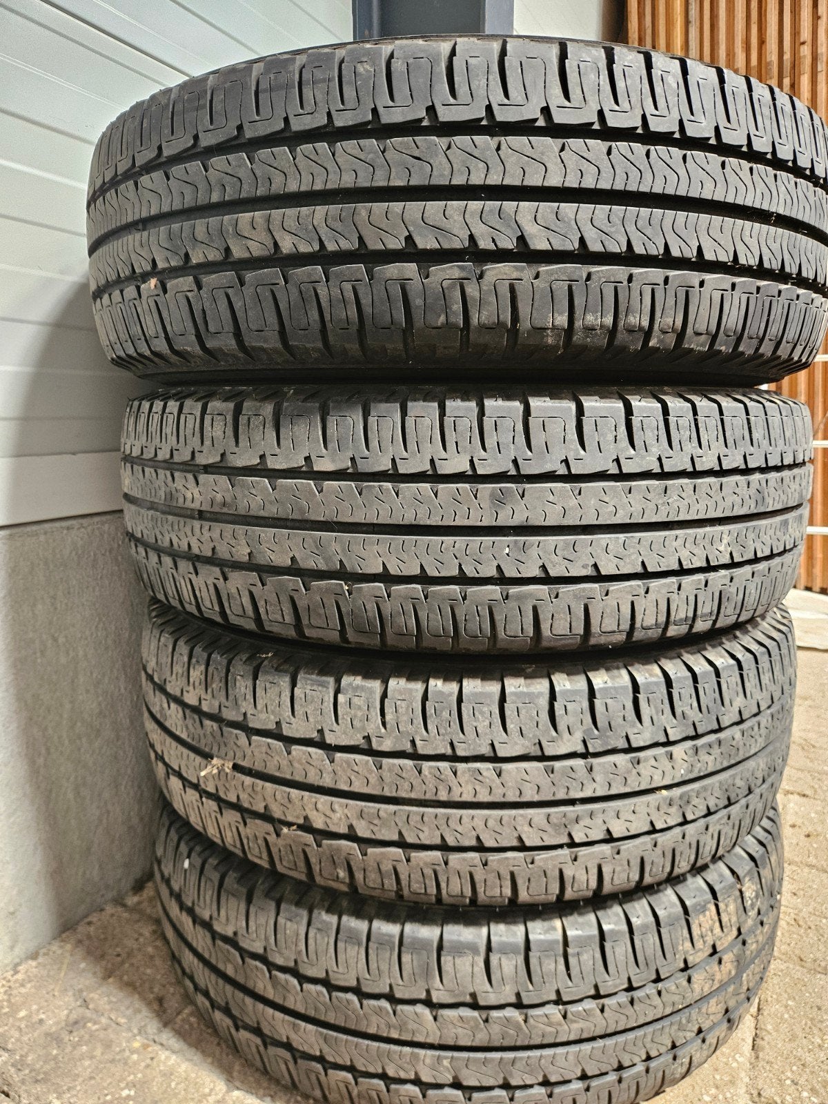 Michelin banden 4 stuks 7 mm profiel, Ophalen, Bestelwagen, 16 inch, Band(en)