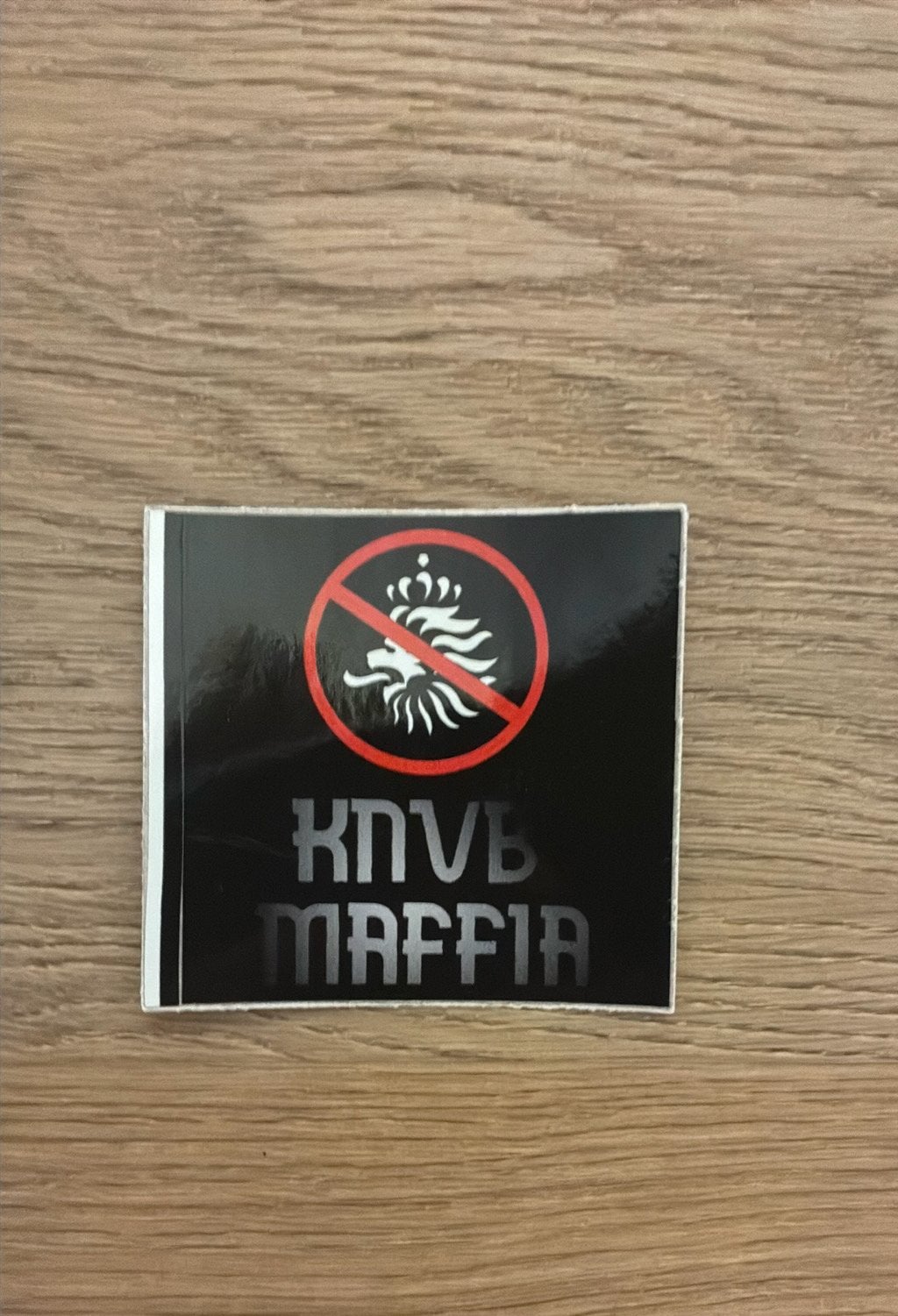 Knvb maffia sticker opplakken, Ophalen of Verzenden, Zo goed als nieuw, Sport