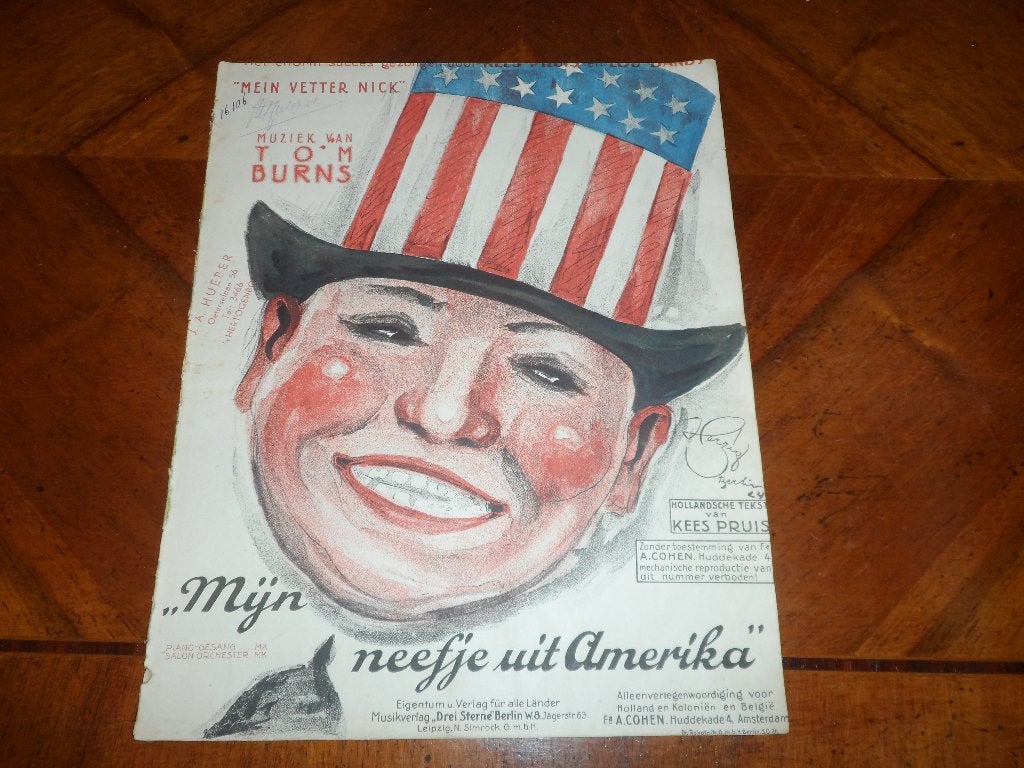 Mijn neefje uit amerika - tom burns, Zang, Gebruikt, Ophalen of Verzenden, Artiest of Componist
