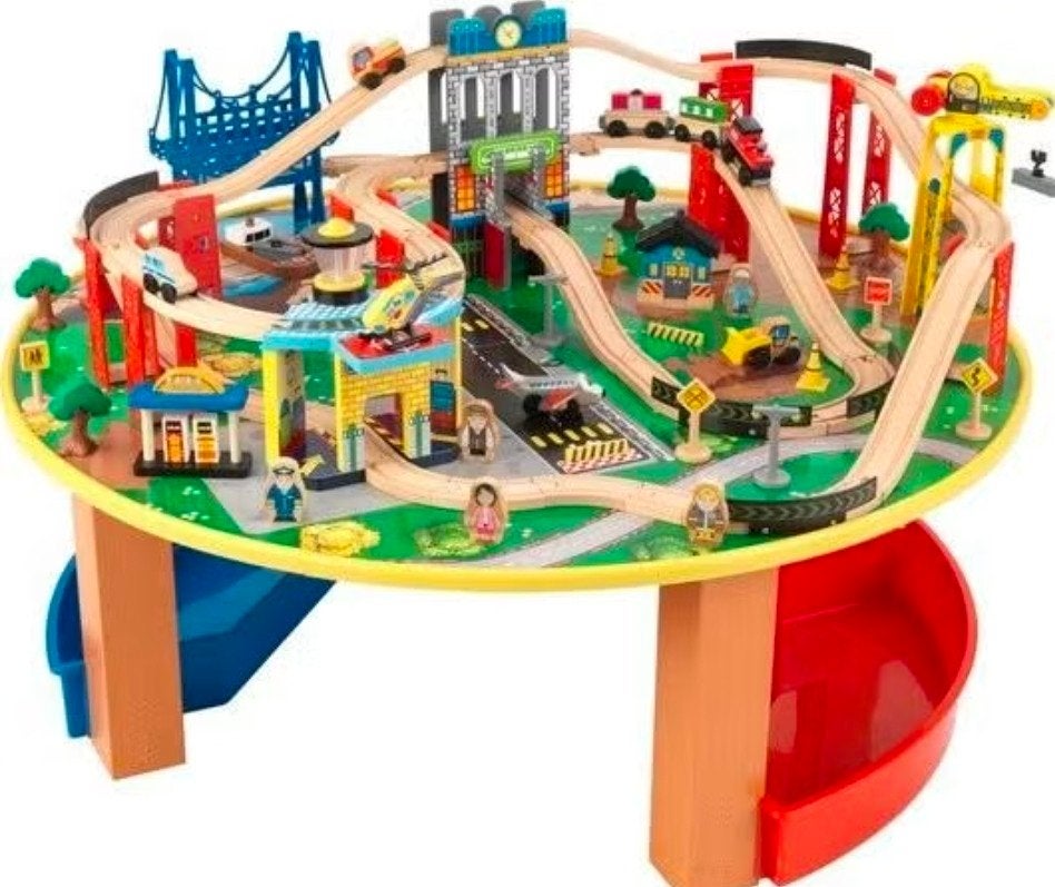 Houten treintafel kidscraft, Kinderen en Baby's, Speelgoed | Houten speelgoed, Ophalen