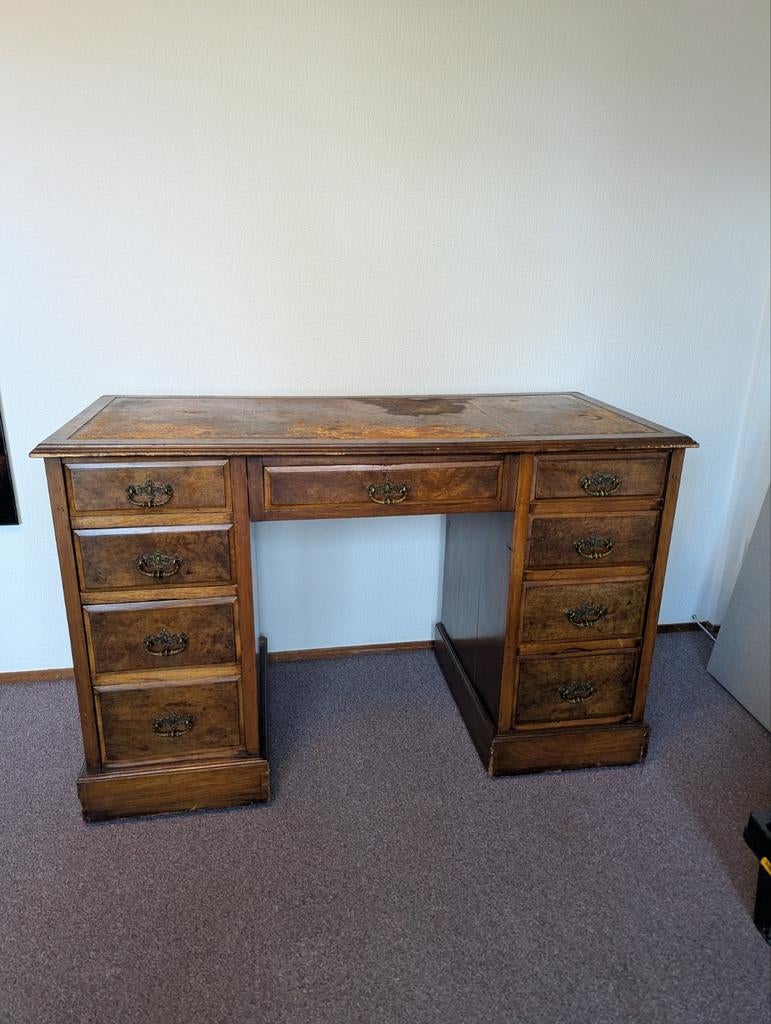 Antiek Kniegatbureau - Edwardiaans/Victoriaans (ca. 1900), Ophalen