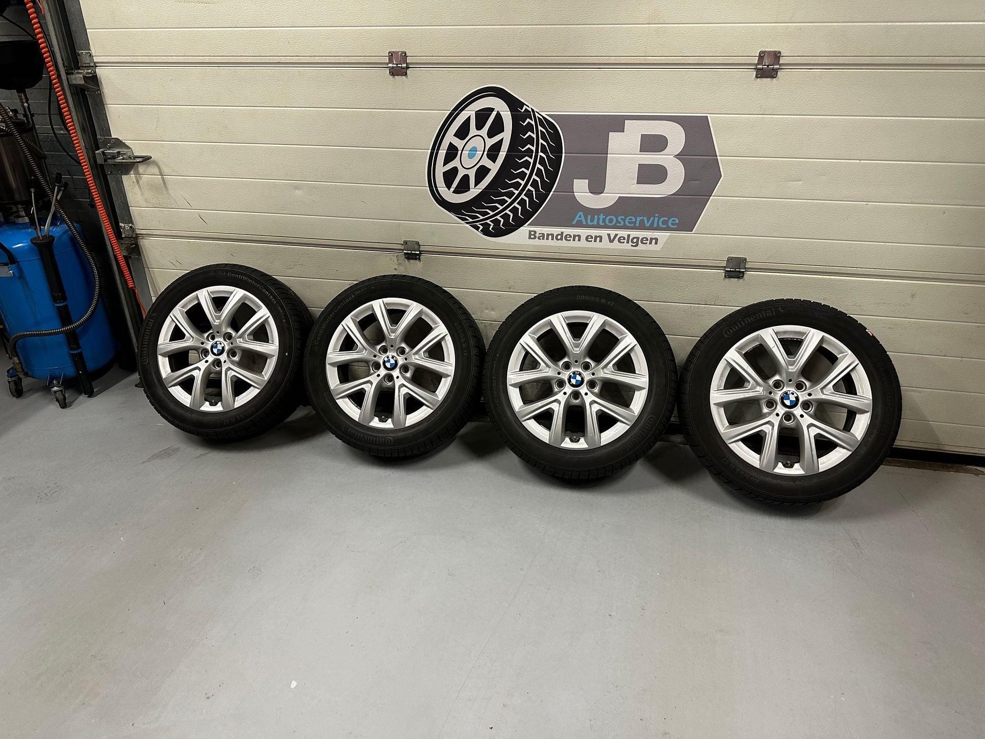 17inch Originele BMW Style 574 Velgen A-Merk Winterbanden 5x, Gebruikt, -, -, Banden en Velgen