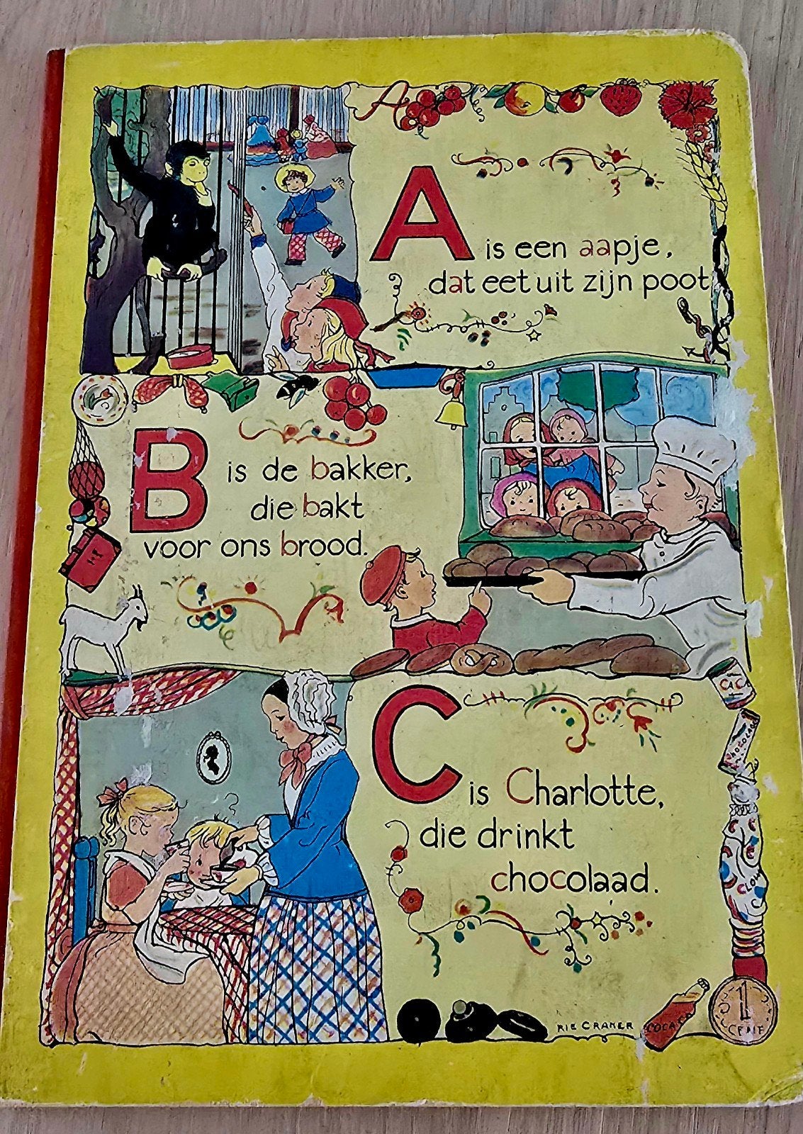 vintage ABC boekje, Boeken, Ophalen of Verzenden, Gelezen, Jongen of Meisje, Fictie algemeen