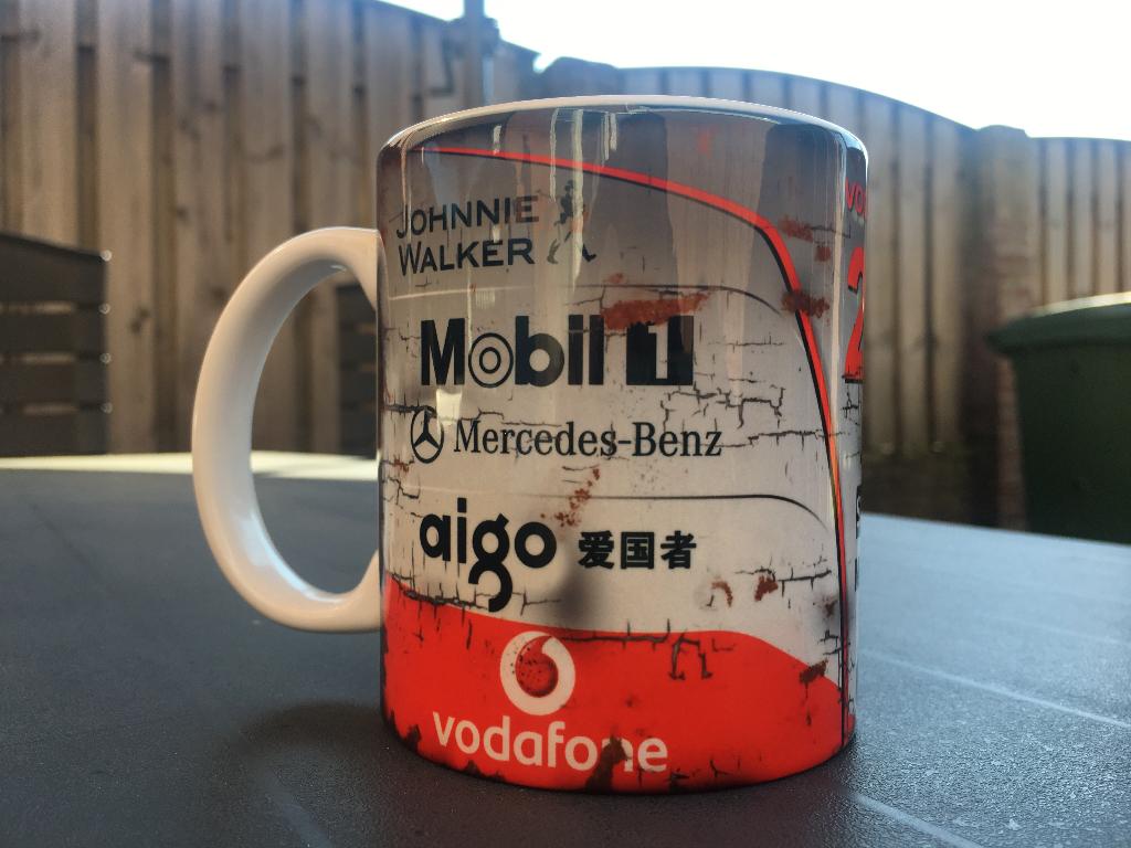 ✅ McLaren MP4-23 Hamilton F1 mok Vintage olie F1 Autosport, Ophalen of Verzenden, Nieuw, Formule 1