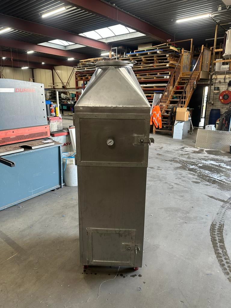Rvs rookton met rekjes en spiezen, Verzenden, Nieuw